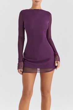 Pretty Mini Dresses, Purple Outfits, Looks Style, Mini Dresses, Purple Dress, Beyonce, Aesthetic Clothes