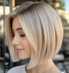 Cute Bob, Blonde Hairstyles, Medium Blonde, Hair Color And Cut, Short Blonde, Short Blonde Hair, Short Bob Hairstyles, Blonde Hair Color, Hair Videos