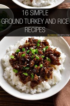 Ground Turkey And Rice Recipes Ground Turkey And Rice Recipes, Turkey And Rice Recipes, Ground Turkey And Rice, Turkey And Rice, Baked Peppers, Game Recipes, Mexican Rice, Gluten Free Cheese