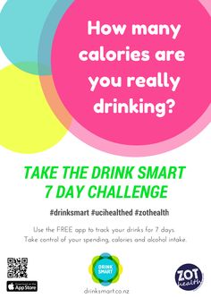 Take the DRINK SMART 7 day challenge and find out how many calories you're really drinking. How Many