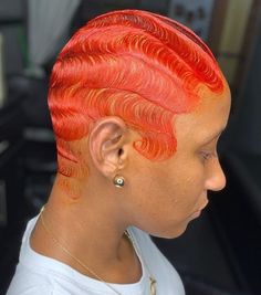 Waves On Black Women, Red Hairstyles, Short Dyed Hair, Short Hair Designs, Black Women Short Hairstyles, Natural Hair Cuts, Short Hair Images