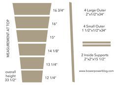 the measurements and height of a vase