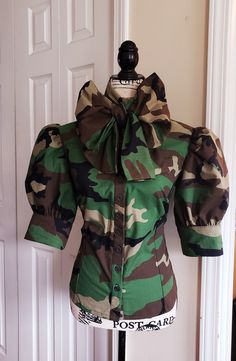 Start Conversation, Blouse With Bow, Camo Fashion, Bow Blouse, Elegant Blouses, Fall Fashion Outfits, Upcycle Clothes, Fashion Sense, Photo Collage