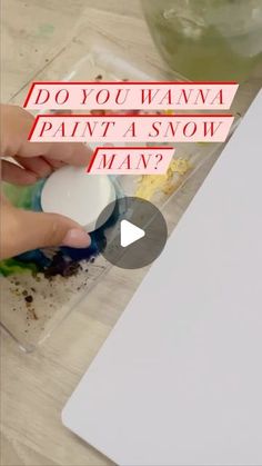 Easy Christmas Watercolor Tutorial, Christmas Paintings On Canvas Easy Diy Snowman, January Cards Ideas, Christmas Watercolor Ideas For Kids, Snowman Painting Tutorial, Watercolor Christmas Art Tutorial, How To Paint Snowman, Diy Christmas Card Watercolor, Watercolor Snowman Card