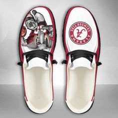 The NCAA Alabama Crimson Tide Hey Dude Shoes Wally Lace Up Loafers Moccasin Slippers HDS0018 are a must-have for any Alabama Crimson Tide fan who values both style and comfort. Designed with the utmost craftsmanship, these shoes are the perfect blend of functionality and team spirit. Featuring a lace-up design, these loafers offer a secure and customizable fit, ensuring that you can wear them all day long without any discomfort. The moccasin slippers style adds a touch of sophistication to your Lace Up Loafers, Crimson Tide Fans, Hey Dude Shoes, Moccasin Slippers, Moccasins Style, Moccasins Slippers, Hey Dude, Alabama Crimson, Alabama Crimson Tide