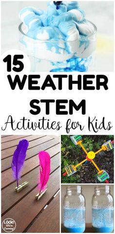 Weather Stem Activities, Wind Experiment, Spring Science Experiments, Cloud Science, Weather Experiments, Weather Activities For Kids, Kids Stem Activities, Spring Science