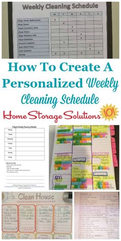 the ultimate guide to create a personalized weekly cleaning schedule for your home or office