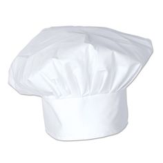 a white chef's hat on a white background