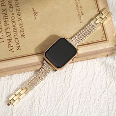 This diamond Apple Watch band is compatible with all Apple Watch Series (1-9), including 38mm, 40mm, 41mm, 42mm, 45mm, and 49mm models. Made with sparkling diamonds and durable metal, it adds a luxurious touch to your watch. Perfect as a birthday gift, this elegant band elevates your Apple Watch to a new level of sophistication. Diamond Apple Watch, Apple Watch 1, Dress Watches, Apple Watches, Bracelet Metal, Watches Women, Classy Fashion, Apple Watch Series 1, Apple Watch Strap