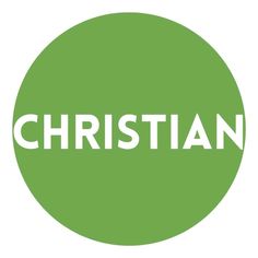 the word christian in white on a green circle