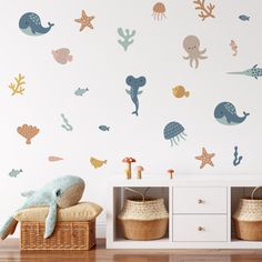 the under the sea wall decals are perfect for any child's room or playroom