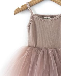 Ballerina Dress in Mauve - Reverie Threads Ballerina Tutu Dress, Girls Boho Dress, Boho Baby Romper, Girl Ballerina, Blush Pink Dress, Pink Tulle Skirt, Boho Baby Girl, Dress Baby Girl