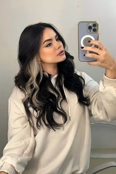 #BEAUTY ,#REALATIONSHIPS #Fashion #Outfits #SUMMER Outfits #Animals Money Piece Hair, Blonde Underneath, Κούρεμα Bob, Rambut Brunette, Snakebites, Money Piece