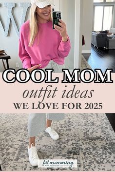 Find the best Casual Outfit For Moms Over 30 with these easy-to-copy ideas. This guide focuses on Mom Style, offering practical Women's Style tips to help you create everyday looks that are both flattering and comfortable. Learn how to style casual pieces like joggers, cardigans, and slip-on sneakers for a polished yet relaxed appearance. Daily Mom Outfits Casual, Sporty Mom Outfits, Busy Mom Outfits, Young Mom Outfits, Sports Mom Outfit, Young Mom Style, Outfit Ideas For Moms, Chic Mom Outfits, Mom Outfit Ideas