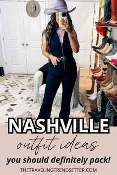 Get Nashville-ready with these stylish Women's Fashion ideas perfect for your next Travel adventure. This guide showcases the best Country Outfit inspirations to help you pack effortlessly. Whether you're hitting the honky-tonks or sightseeing, these looks are sure to make you stand out in Music City. Nashville Outfit Ideas, Nashville Trip, Outfits To Copy, Denim Essentials