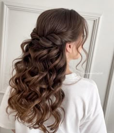 Simple Prom Hair, Ball Hairstyles, Quince Hairstyles, Prom Hairstyles For Long Hair, Hairdo For Long Hair, Easy Hairstyles For Long Hair, Homecoming Hairstyles