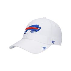 Feature a fresh-looking touch in your game day outfit by putting on this Miata Clean Up adjustable hat from '47. It boasts a large Buffalo Bills logo in the center to make your fanaticism easily noticeable and the added small detail of the team name on the bill. You'll move this Buffalo Bills cap to the top of your rotation after the first wear.Feature a fresh-looking touch in your game day outfit by putting on this Miata Clean Up adjustable hat from '47. It boasts a large Buffalo Bills logo in Buffalo Bills Logo, Bills Logo, Up Logo, Game Day Outfit, Gameday Outfit, Team Name, White Buffalo, 47 Brand, Buffalo Bills