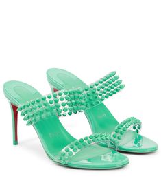 Christian Louboutin Logo, Louboutin Online, Peacock Theme, Fashionably Late, Red Louboutin, Mid Heel Sandals, Wedge Espadrilles, Fancy Shoes, Shoe Fits