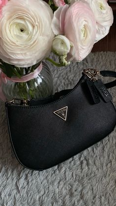 Guess Bag, Guess Bags, Ranunculus, Black Bag, Handbags, Flowers, Gifts