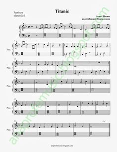 sheet music for violin with the words'titanic'in english and spanish