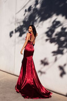 Elegant Attire, Sequin Gown, Prom Formal, Beaded Gown, Long Train, Satin Gown, Dress Zipper, Clothes Ideas, Lace Gown