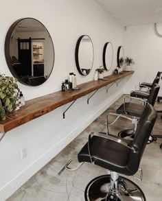 the salon is clean and ready for customers to use