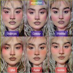 How to apply your makeup the right way for your face shape. 💕 This is a great hack when using our different face palettes where you get both a contour powder, bronzer, blush and highlighter. 💕