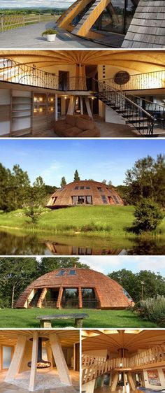 this is an unusual house that looks like it could be built in the middle of nowhere