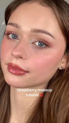 Discover quick and easy natural makeup looks with this fresh, trendy strawberry-inspired tutorial.#fashion #aesthetic #shorts #tiktok #makeup #makeupoftheday #makeupaddict #makeuplover #summermakeuplooks #naturalmakeupideas #naturalmakeuptutorials #makeover #makeuptutorial  credits:s.ophiegracee Easy Natural Makeup Looks, Easy Natural Makeup, Strawberry Makeup, Sweet Makeup, Tiktok Makeup