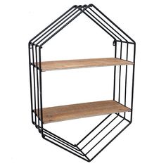 14734 Decor/Wall Art & Decor/Wall Shelves Tier Wall Shelf, Hexagon Wall Shelf, Keyhole Hangers, Hexagon Shelf, Hexagon Wall, Wood Hexagon, Hexagon Shelves, Wall Mounted Shelves, Metal Shelves