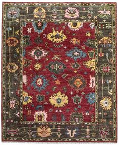 * Design: Oushak Rug * Completely new Area Rug with tags, Never been used Before * 100% Weave- Hand knotted Persian Weave rug. * Origin- Hand Knotted in Rural Northern India. * It is purely Handwoven rug, No machine involved in making this rug. * Dimensions: 8x10 feet * Color: Red - Brown - Multicolor * Material: Made with non-shedding, 100% soft New Zealand Handspun wool. * Construction Technique: Hand-Knotted * Style: Area Rugs * Indoor/Outdoor: Indoor * Backing Material: Cotton foundation use Living Room Antique, Soft Wool Rug, Vibrant Rugs, Rug Guide, 4x6 Rugs, Entryway Rug, Floral Rug, Hand Tufted Rugs, Red Rugs