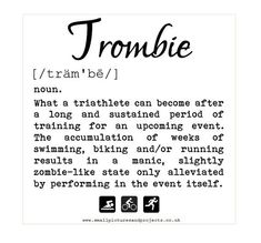 a poem written in black and white with the words trombie on it's side