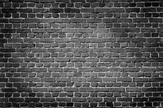 black and white brick wall texture background