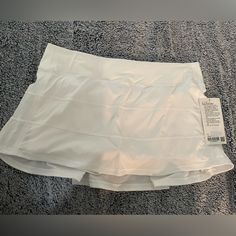 Pace Rival Skirt In White Size 12 Lululemon Skirts, Pace Rival Skirt, Lululemon Pace Rival, Lululemon Skirt, Lululemon Athletica, Womens Skirt, Color White, Size 12, Skirt