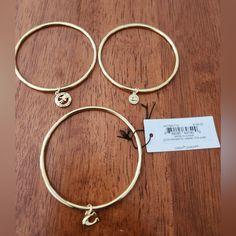 Brand New Coach Bangles With Charm. Coach Metal Bracelet Jewelry, Coach Adjustable Bangle, Adjustable Coach Bangle, Coach Metal Bangle Jewelry, Everyday Gold Coach Jewelry, Coach Jewelry, Jewelry Brand, Jewelry Branding, Womens Jewelry Bracelets