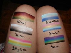 Painting Swatches, Face Painting Drawing, Face Painting Business, Makeup Pallet, Face Painting Tutorials, Painting Business, Makeup Pallets, Face Paint Ideas