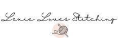 the logo for lerie lines stitching, which is written in black ink on a white background