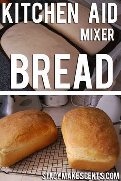 two loafs of bread sitting on top of a cooling rack next to each other