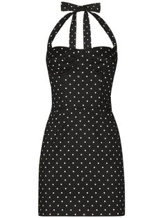 Dolce & Gabbana polka-dot Corset Minidress | Black | FARFETCH Mcbling Aesthetic, Colour Highlights, Dream Boutique, Edgy Glam, Dope Clothes, Gabbana Dress, Polka Dots Outfit, Black Polka Dot Dress, City Dress