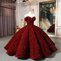 Red Dress For Sweet 16 And Prom Season, Red Dress For Sweet 16 During Prom Season, Big Prom Dresses, Burgundy Ball Gown, Burgundy Quinceanera Dresses, Red Ball Gowns, Purple Quinceanera Dresses, Sweet 16 Dress, Red Ball Gown