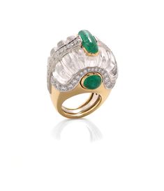 Mint Julep Ring | David Webb New York Color Stones Jewelry, David Webb, Bold Jewelry, Chunky Jewelry, Discount Jewelry, Work Jewelry, Mint Julep, Fine Jewels, Rose Gold Jewelry