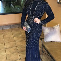 Gently Used Navy Blue Gown Is Sheer Wearing A Shirt Underneath Fits Like An 8/10 Gowns Dresses Blue, Gowns Blue, Navy Blue Gown, Blue Gown, Ladies Gown, Dresses Blue, Gowns Dresses, Blue Dresses, Color Blue