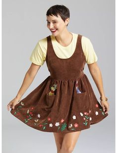 Disney Winnie the Pooh Tank Dress Winnie The Pooh Disneybound, Pooh Disneybound, Disney World Outfit Ideas, Mrs Frizzle, Cottage Core Clothing, Mia Outfits, Outfits For Disney, Pooh Dress, Disney Outfit Inspo