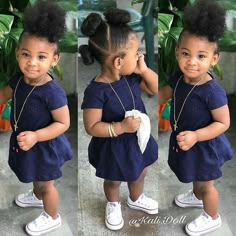 Little black girls hairstyles Natural Hairstyle Ideas, Cute Toddler Hairstyles, Lil Girl Hairstyles, Kids Curly Hairstyles, Kid Braid Styles, Toddler Hairstyles Girl