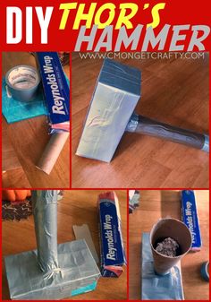 diy thor's hammer with instructions to make it