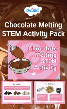 Chocolate Stem Activities, Food Science Experiments, Chocolate Fever, Charlie Chocolate Factory