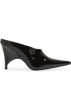 Jeffrey Campbell Vader Pointed Toe Mule | Nordstrom Modern Fitted Mules With 4-inch Heel, Sleek Almond Toe Mules With 4-inch Heel, Evening Slip-on Patent Leather Heels, Sleek Patent Leather Mules With 4-inch Heel, Modern Fitted Mules With Sculpted Heel, Sleek Mules With 4-inch Heel For Night Out, Fitted Mules With Pointed Toe For Night Out, Sleek Formal Mules With Wrapped Heel, Evening Patent Leather Mules With 4-inch Heel