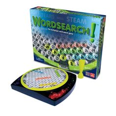 the wordsearch board game is in its box