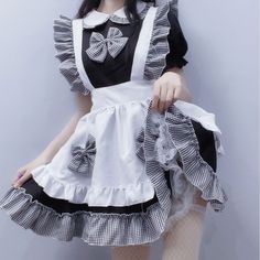 Cute Bow Maid Cosplay Lolita Dress
What you’ll get:
Dress,Apron,Headwear,Bow
Size Chat： Maid Outfit Anime, Outfit Anime, Anime Lingerie, Maid Uniform, Plaid Bow Tie, Maid Cosplay, Maid Outfit, Plaid Bow, Maid Dress