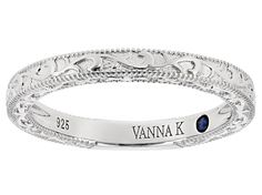 Vanna K ™ for Bella Luce ® Platineve® ring. Measures approximately 0.88"L x 0.13"W and is not sizeable. Each Vanna K ™ design has a signature label the features a lab created sapphire. Classic Round Bands As Gifts, Classic Stackable Promise Rings With Decorative Band, Adjustable Hypoallergenic Elegant Engraved Ring, Engraved Ring With Decorative Band For Promise, Elegant Engraved Adjustable Band, Elegant Silver Stackable Rings With Engraving Option, Elegant Stackable Rings With Engraving For Anniversary, Adjustable White Gold Engraved Ring, Elegant Hypoallergenic Engraved Ring